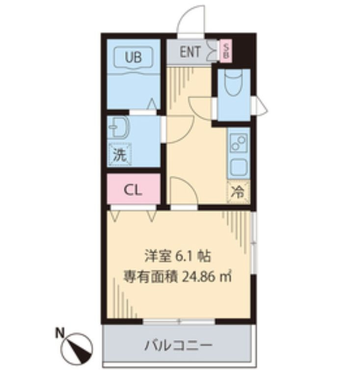 サンルース門前仲町の間取り