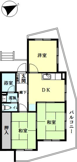 ビラユニオン垂水２階の間取り