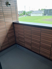 広々としたバルコニーです