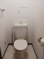 ゆったりとした空間のトイレです