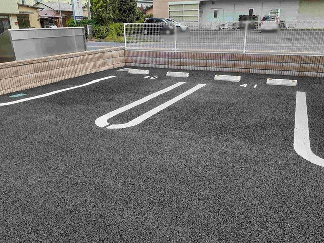 駐車場に車を止められます