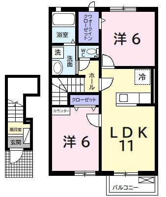 【間取り】 | キャトル・セゾン　Ａ