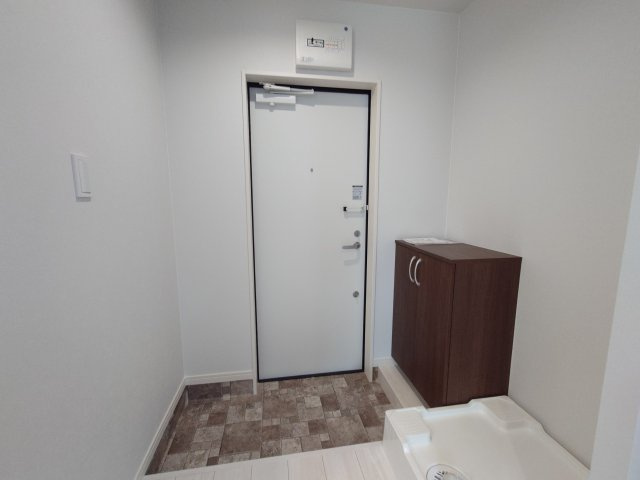 シンプルで使いやすい玄関です