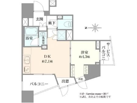 杉並区高円寺北２丁目の中古マンションの間取り