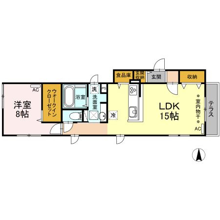 ラフィーネコートの間取り