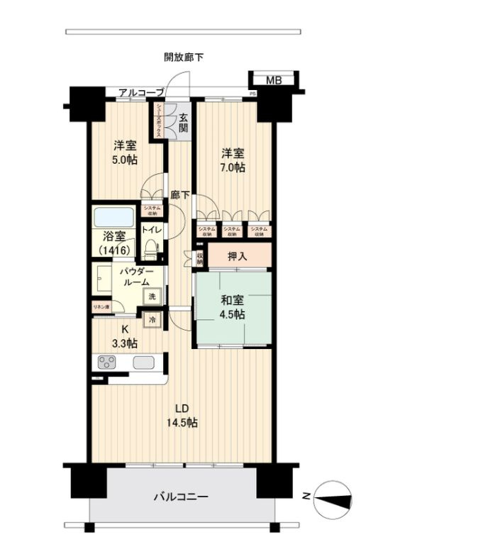 東京スイートレジデンスの間取り