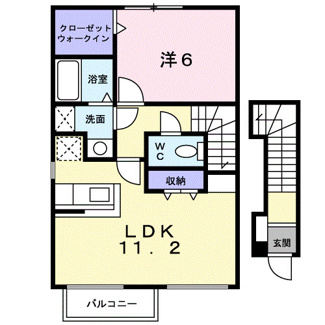 【間取り】 | ウィッシュⅡ