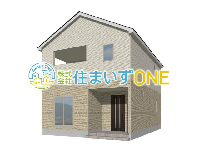 【外観パース】 | 【新築分譲住宅　～クレイドルガーデン～】 山形市桜田西　第4　☆全2棟☆ | ☆2号棟☆
3ＬＤＫ+S
駐車3台可◎
周辺環境に溶け込みやすいシンプルなデザインが魅力です！
