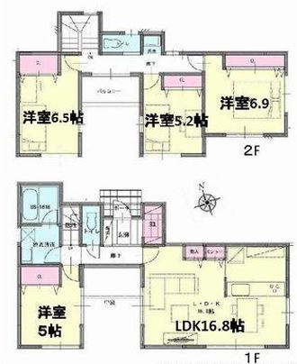 【間取り】 | 厚木市飯山南5丁目　新築分譲住宅　全1棟