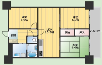 【間取り】 | バルビゾン箕面
