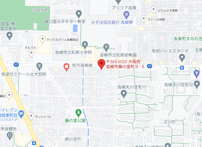 玉置クリスタルハウスの地図