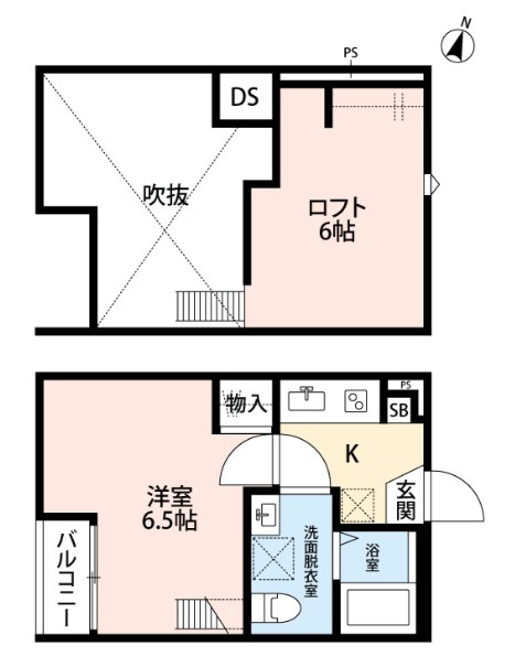 草加市松江１丁目のアパートの間取り