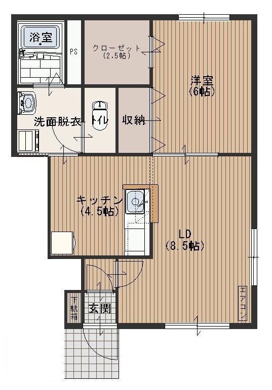 コンフォートヒルズBの間取り