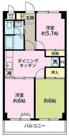 サンテラス藤の間取り|間取りです。