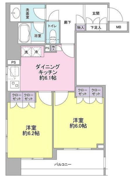ＳｕｎｎｙＨｉｌｌ井草千川通の間取り|間取りです。