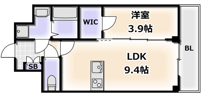 【間取り】 | ファステート難波ラグジュ