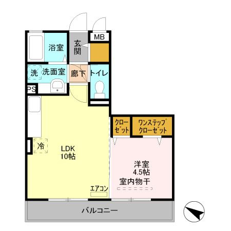 【間取り】 | カルチェ　Ｂ