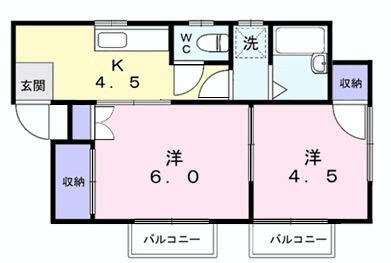 ハイツ野崎Ａの間取り