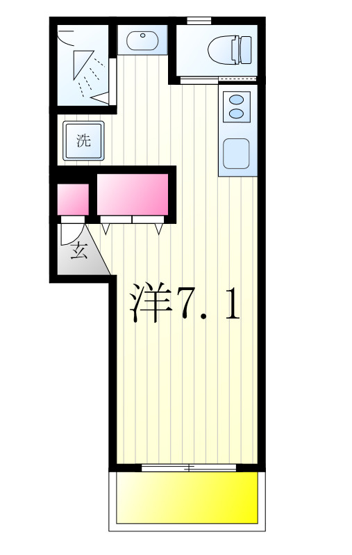 カルチェ南柏の間取り