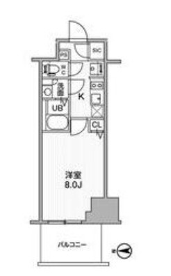 TOPAZ江坂の間取り