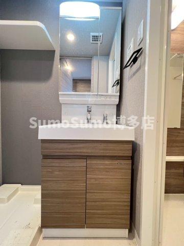 S-RESIDENCE大橋FLUSSの洗面所|広い洗面スペース