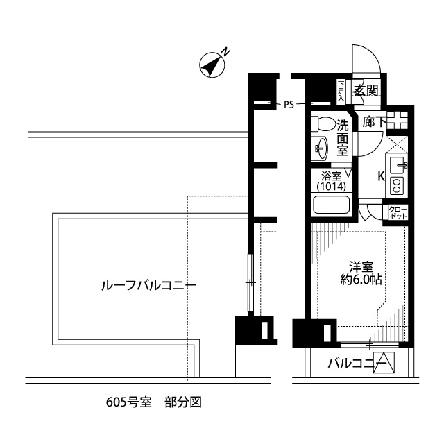 練馬区富士見台３丁目の賃貸マンションの間取り