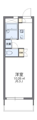 レオパレスグリーンハイツＢの間取り