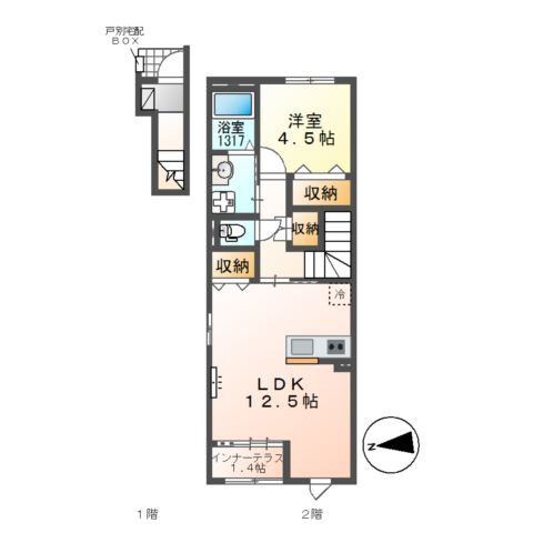 柏市高柳新築アパート（仮称）の間取り