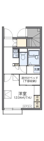 レオパレスコスモエステートＡの間取り|代表的な間取のため実際の間取とは異なる場合があります