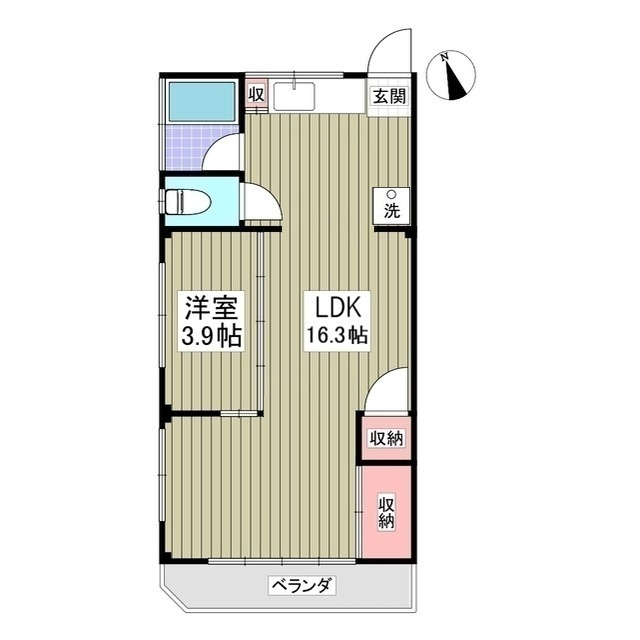 大栄コーポの間取り