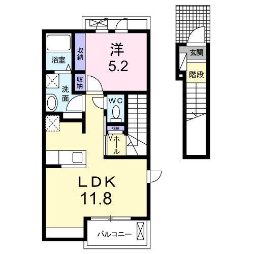 フォンテーヌⅡの間取り