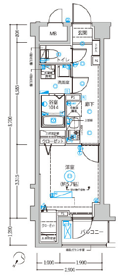 DIPS西新井の間取り