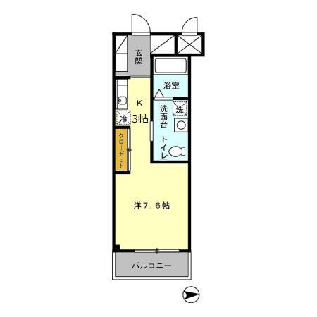 アークＫ B館の間取り