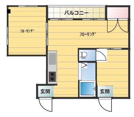 シルベーヌ大森の間取り|間取り　2LDK