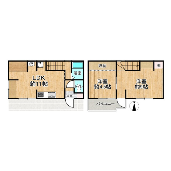 【間取り】 | 枚方市田口1丁目 戸建