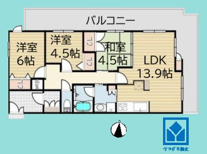 ロイヤルグラン夙川の間取り