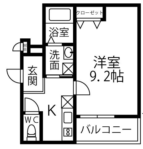フジパレス聖ヶ丘の間取り