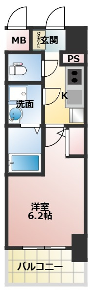 ORSUS大阪福島（旧リヴェント福島）の間取り
