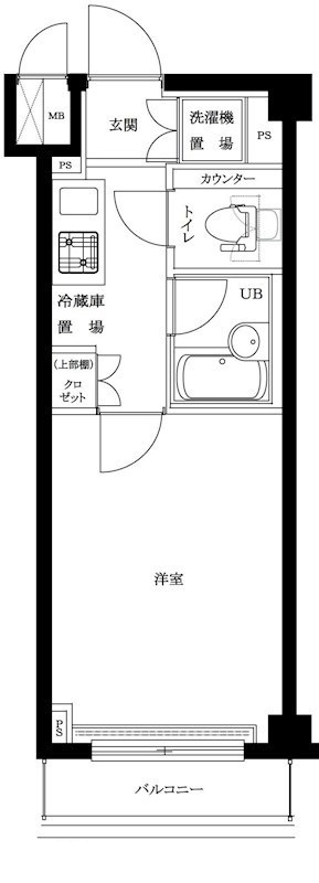 ルーブル蒲田七番館の間取り|間取りです。