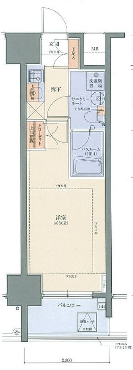 ベルファース新板橋の間取り|間取りです。