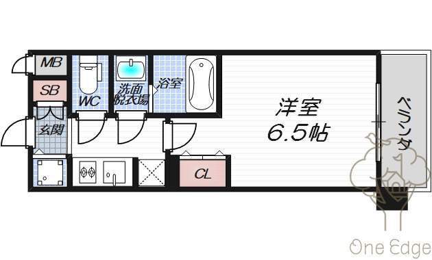 セイワパレス梅田茶屋町の間取り