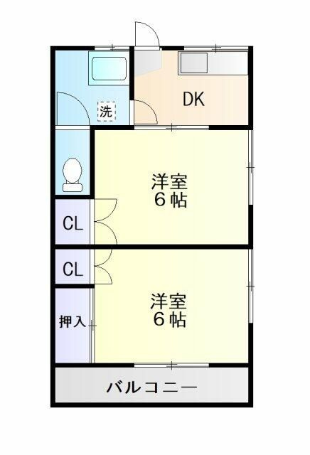 グリーンコーポ第二の間取り