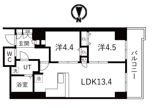 シティコート目黒2号棟の間取り| 