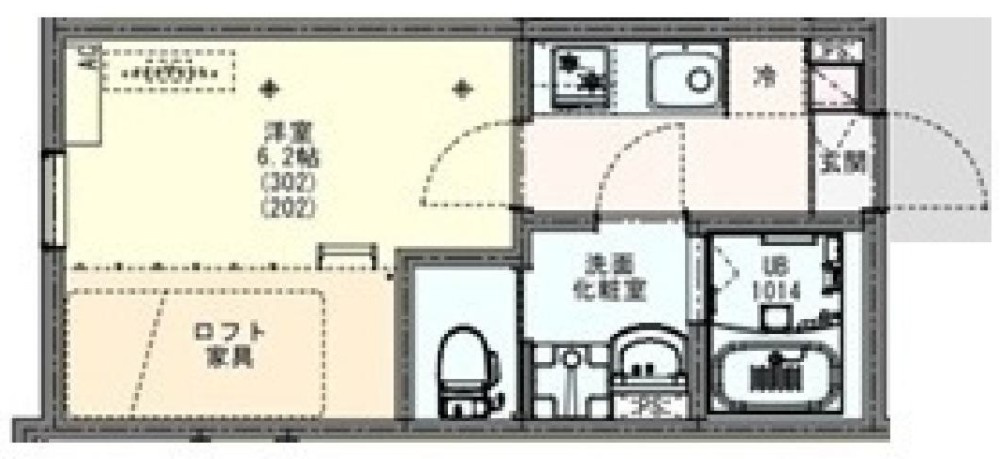 ＫＬＥＩＳ六実　特典：仲介手数料が半額です!!の間取り