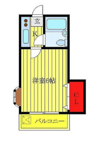 Ｖｉｌｌａ三ノ輪Ｂの間取り