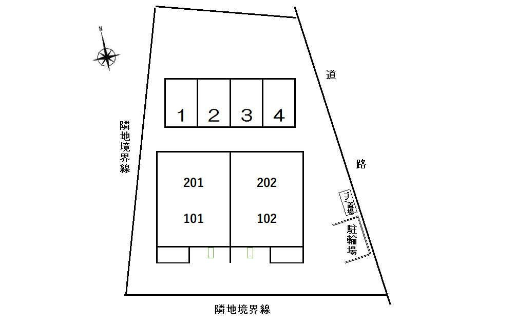 ボンシャンスの区画図