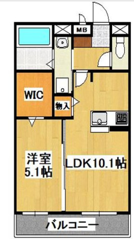 マンションパピルスⅡの間取り