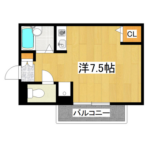 ハイク小南の間取り|独立のバス・トイレで使いやすい！