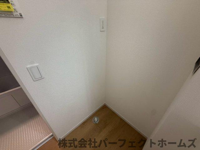 伊加賀栄町戸建の設備|洗濯機置場です
