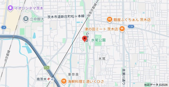 あやめハイツ東奈良の地図